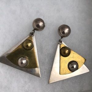 Fun unique triangle earrings